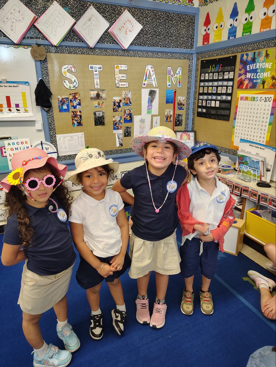 SilverBluffElem's tweet photo. Shining Stars and Staff kick off National Read Across America Day with their favorite hat. 🎩 Tomorrow students may come dressed in their choice of career. #ReadAcrossAmerica #MDCPSReadAcrossAmerica #MiamiReads https://t.co/aUY3UIGkMW