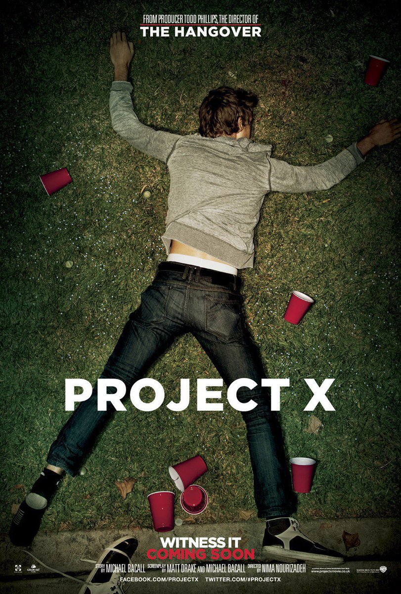 FilmNewsNos's tweet photo. 🎬MOVIE HISTORY: 14 years ago today, March 2, 2012 the movie ‘Project X’ opened in theaters!

#ThomasMann #OliverCooper #JonathanDanielBrown #KirbyBlissBlanton #DaxFlame #BradyHender #AlexisKnapp #MilesTeller @MartinKlebba #RickShapiro #CaitlinDulany #PeterMackenzie #NicholeBloom https://t.co/TSSbE5BRbA
