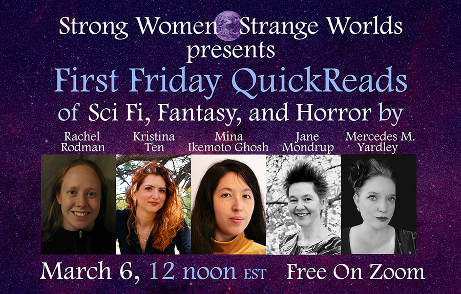 StrangeWorlds2's tweet photo. This Friday, chillax with your lunch and FIVE fantabulous spec fic authors! Totally FREE and better than doom scrolling!  Sign up below to be part of the fun! #SWSWQR

https://t.co/WkFKHonpEO https://t.co/3cZa0Y0cj2