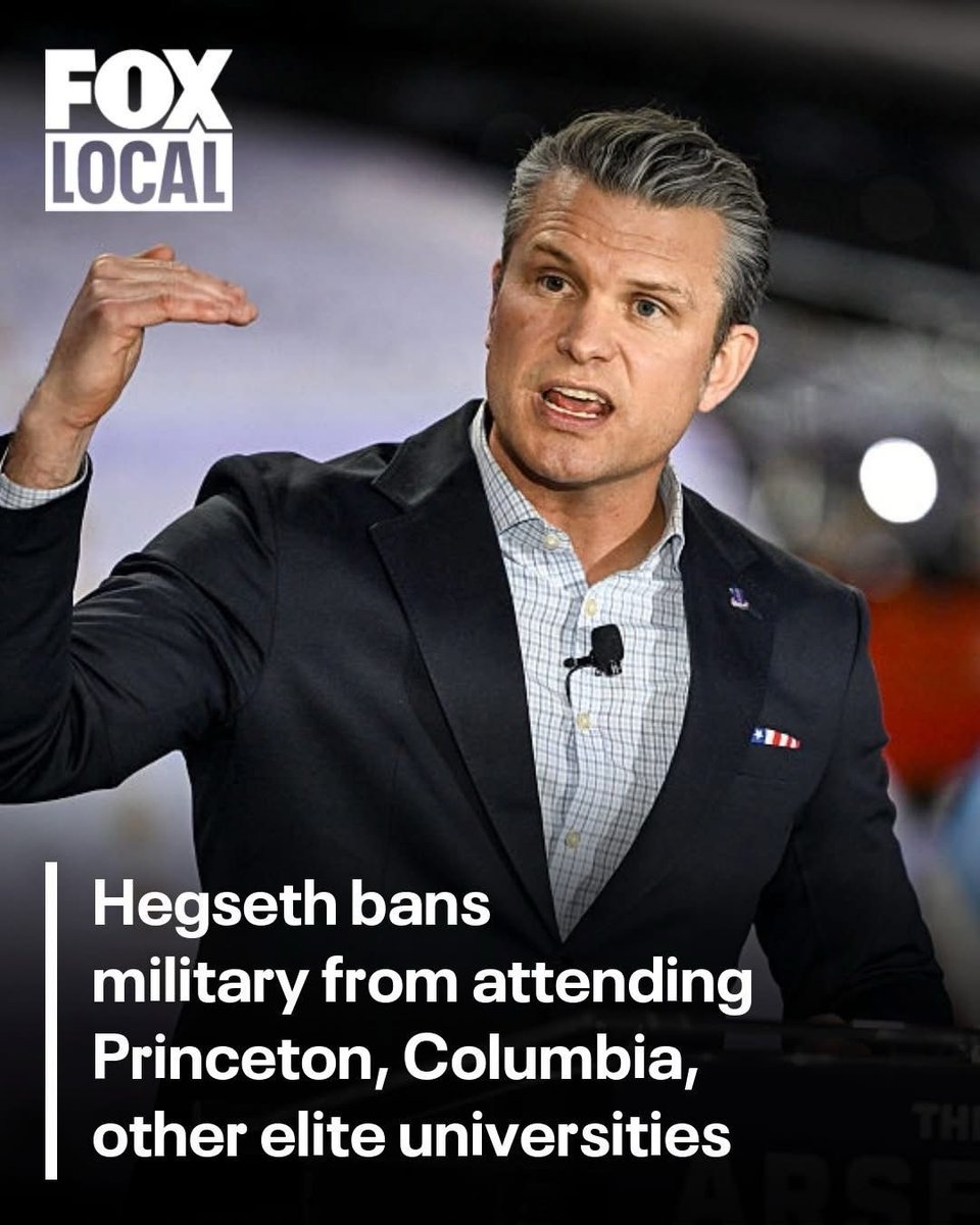TheDemCoalition's tweet photo. Dr. Gregory King on why Pete Hegseth and the right hate a well-educated military 👇

Reframing education as a threat is a core tactic of Project 2025.

When Pete Hegseth labels top universities as purveyors of “enemy ideologies,” he and this administration, are engaging in thought policing. 

A military sworn to defend the Constitution depends on officers trained in critical thinking, history, ethics, and civil–military relations. 

Cutting off access to rigorous education weakens erodes civilian oversight, and mirrors the very authoritarian logic the United States once claimed to oppose. 😡😡😡

Read more here: https://t.co/0Eyz4FVZrM

#ResistTrump