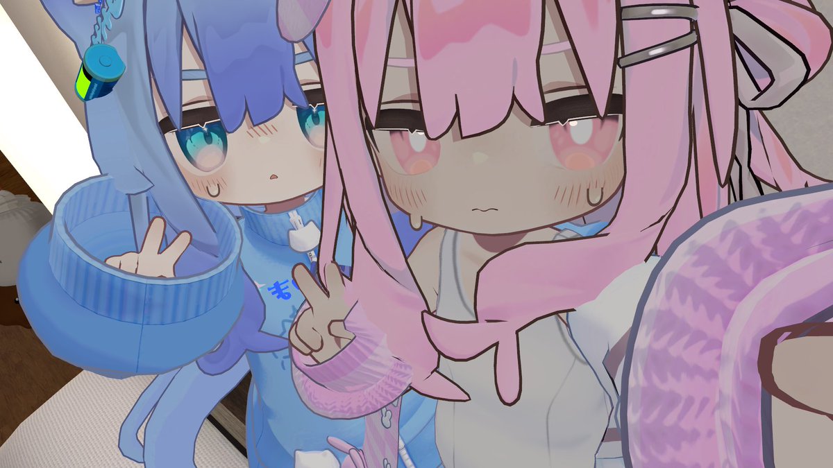 なんとも言えない顔のキプたち