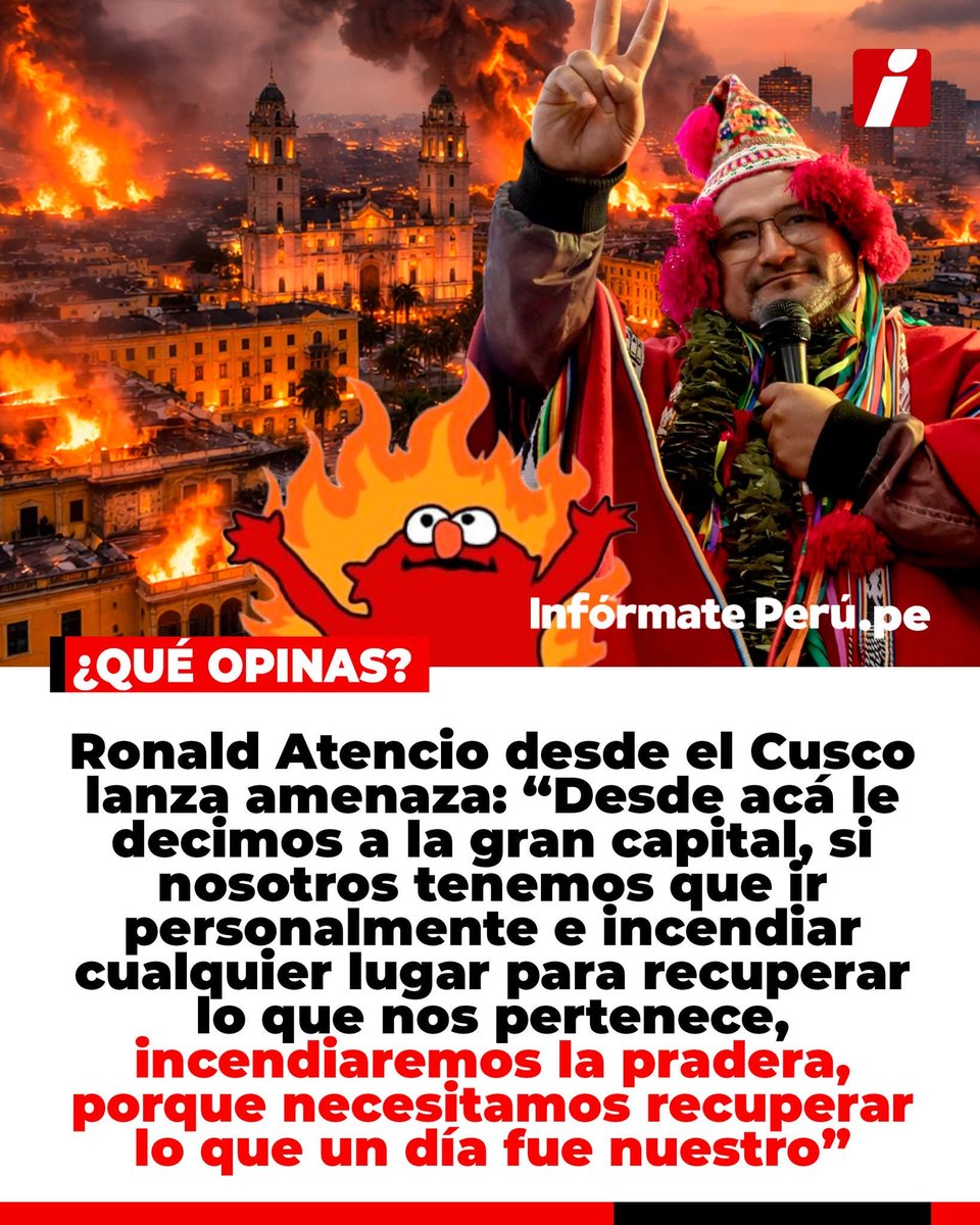 Ya podemos decir que Ronald Atencio es un terrorista ???