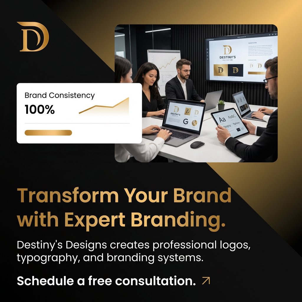 Transform Your Brand with Expert Branding. ✨

Your brand is more than just a logo—it’s the foundation of how your business connects with the world.

Ready to elevate your brand identity?

📅 Schedule a free consultation today.

 bit.ly/46WjEp9

#BrandDesign #LogoDesign
