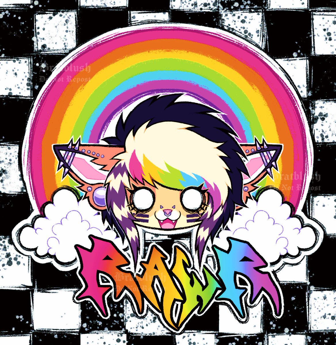 bratbIush's tweet photo. RAWR 🌈🦖 https://t.co/nYnYxZavQr