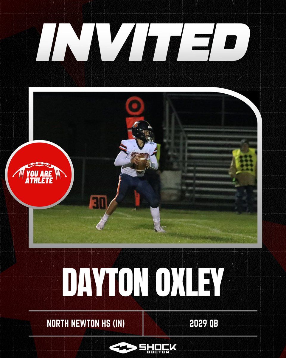 Thedaytonoxley's tweet photo. Thank you for the invite !LETS GO COMPETE @youareathlete 
@RoadToHouston 
 @ShockDoctor https://t.co/VRZHIhA3KP