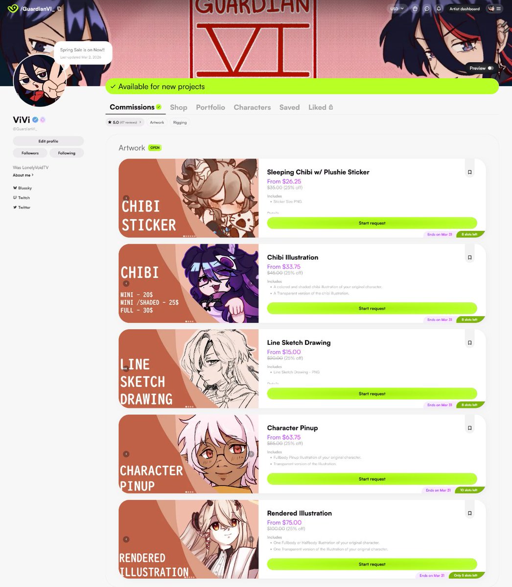 hey guys! Sale going on now on my #VGen!! Also hopefully new content soon!