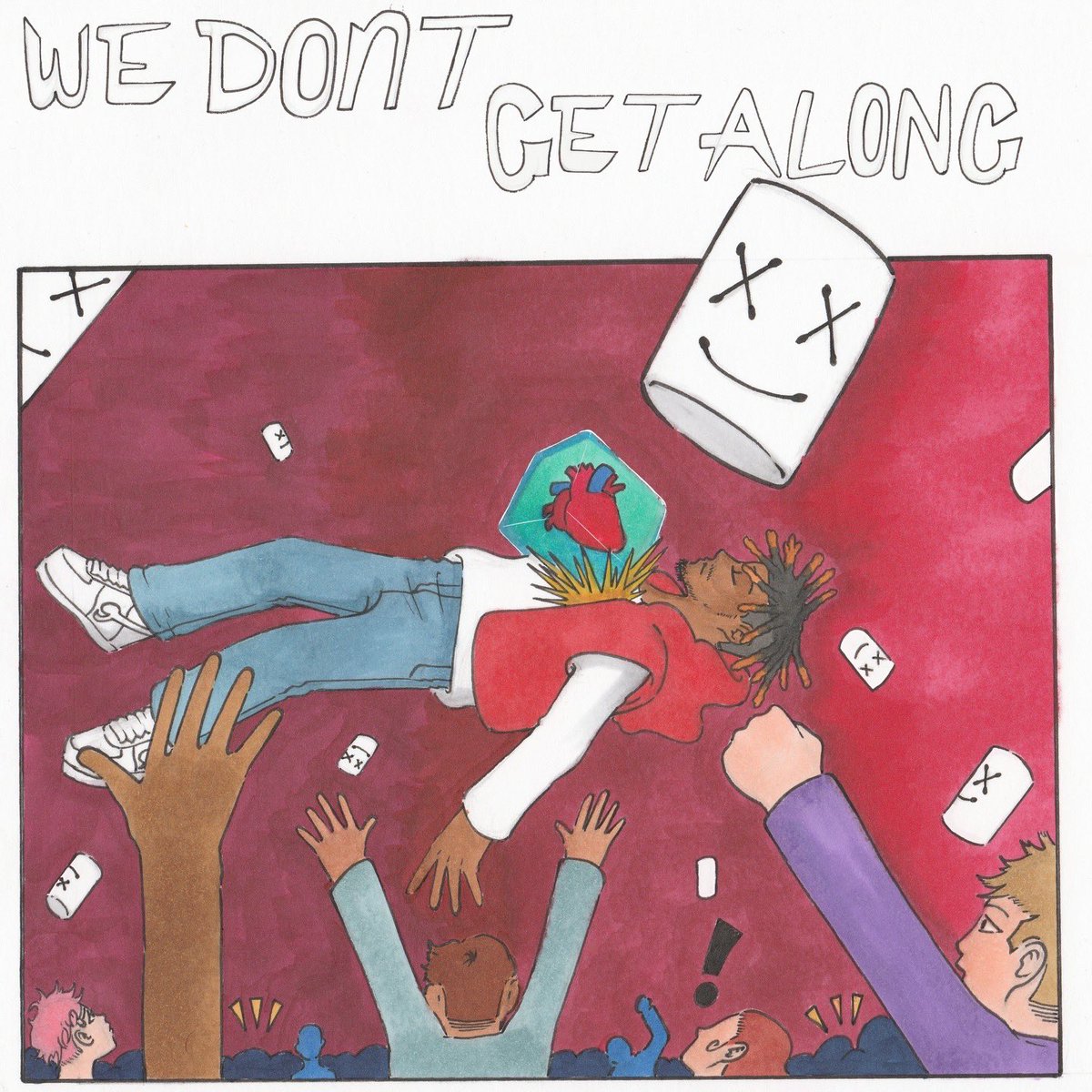 majinboof's tweet photo. Juicewrld - WE DONT GET ALONG (IMAJINED) 
Out Friday ❤️ https://t.co/RrkqDvsNRv