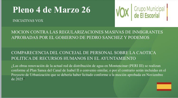 VOX Escorial tweet media
