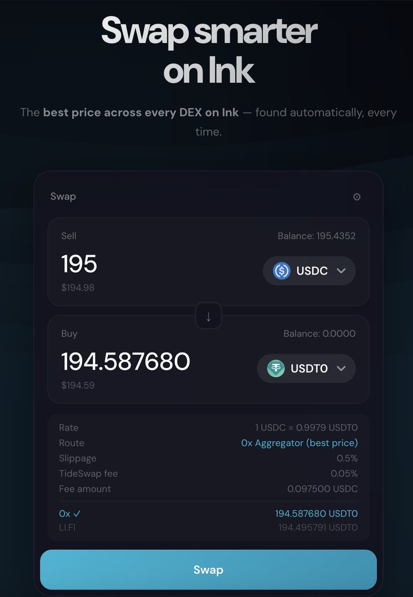 TideSwap tweet media
