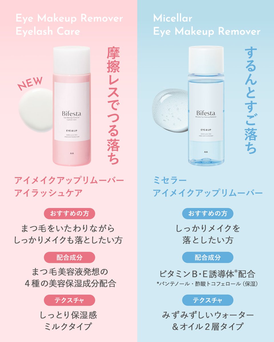 ビフェスタに新しいポイントメイクリムーバーが加わりました✨ ／ 気に