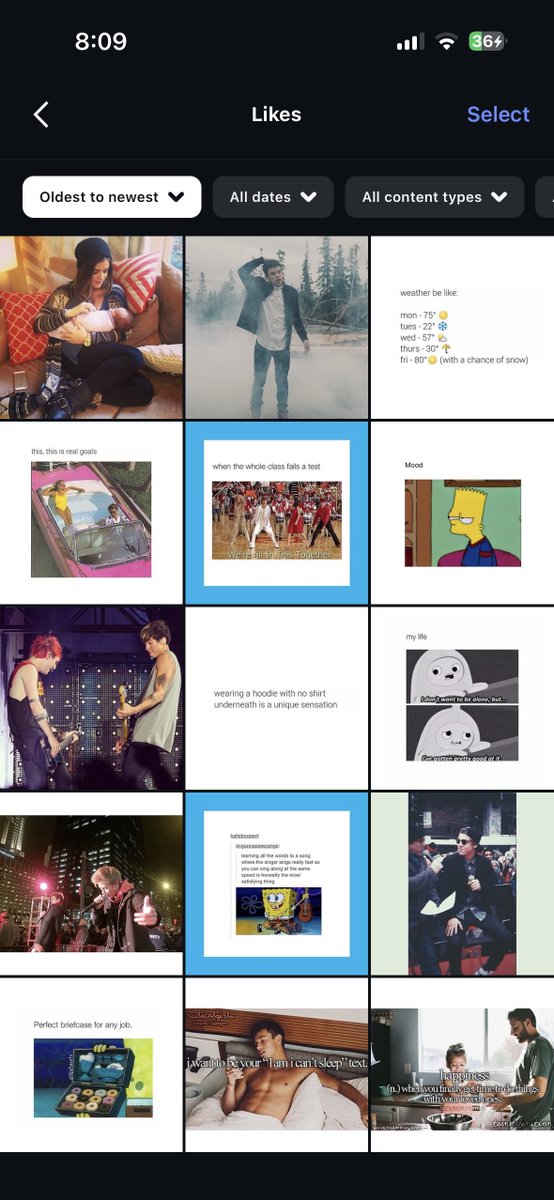 pattincinema's tweet photo. my oldest ig likes vs my explore page rn #nogrowth #timeisacircle https://t.co/1d6P8HTuIE