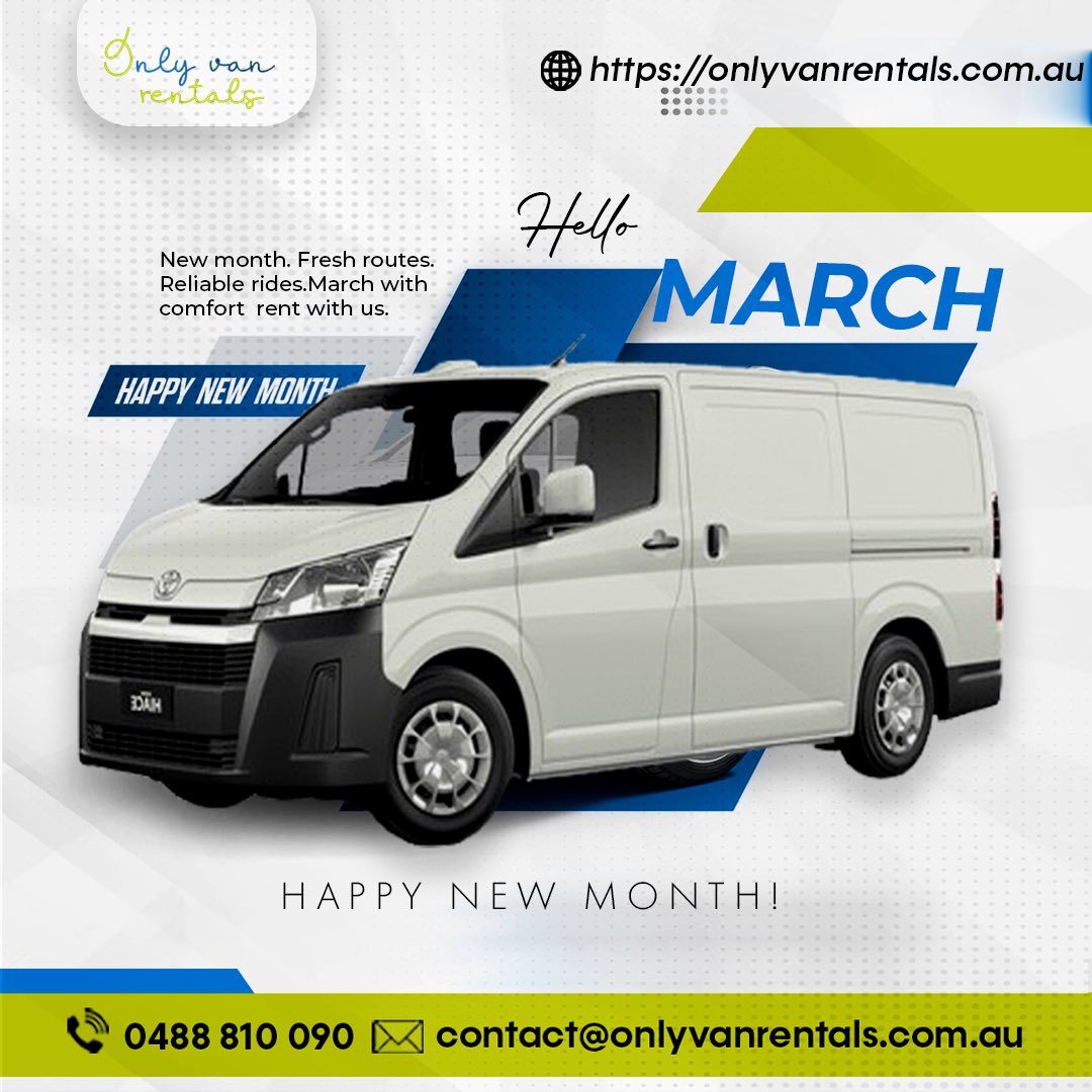 OnlyVanRentals's tweet photo. New month, fresh routes, reliable rides. Whether it’s moving or deliveries, we’ve got the van for you.
Book today 👉 https://t.co/c3wKSQcLhw
#OnlyVanRentals #VanHire #MarchMoves https://t.co/GBmkXOlDbR
