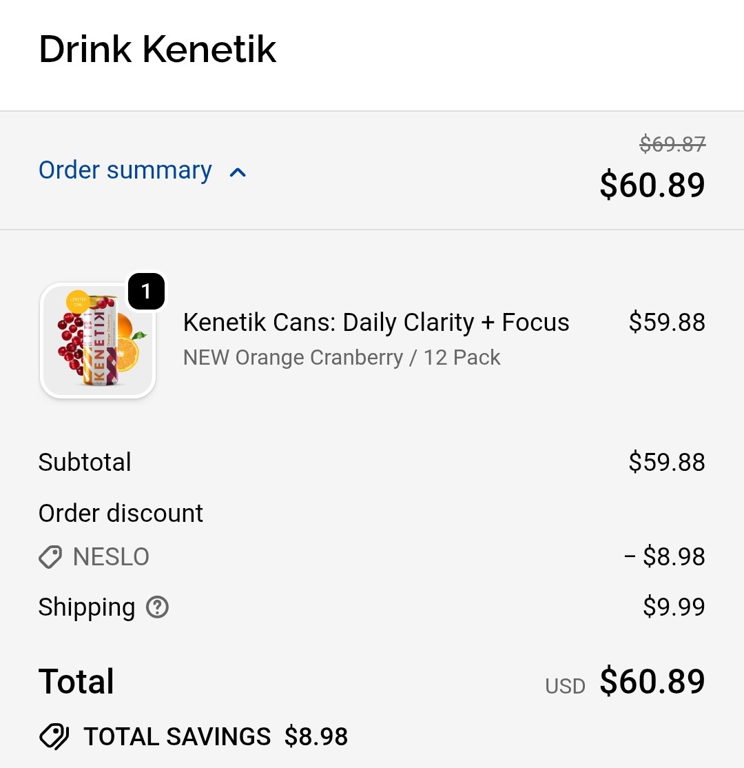 Zeromonkey67's tweet photo. Had to try out the new flavor. @Kenetik Thanks for the code @Neslo https://t.co/t9oWctmRnk