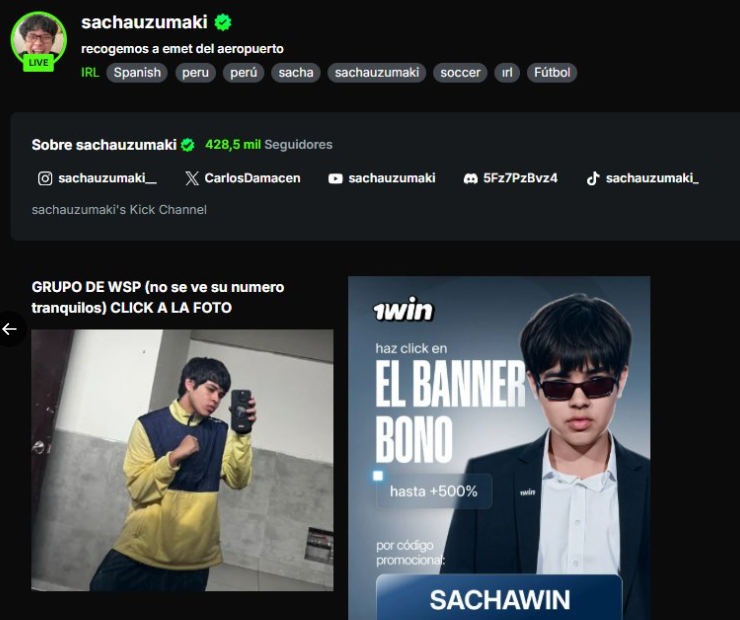 IKARIDOTA's tweet photo. URGENTE!!! sabias que Sideral, sacha ,daarick entre otros pendejos están trabajando presuntamente con casinos ilegales sin licencia en el país? las multas por promocionar este tipo de negocios ascienden hasta las 50UIT (S/.267 500) @IndecopiOficial 
@MINCETUR 
 #fbi #peru #kick https://t.co/7ux79tKj4s