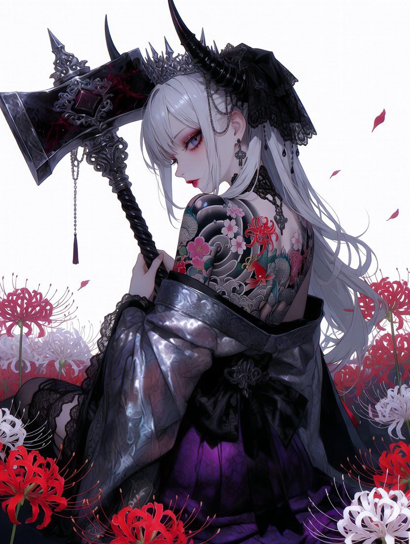 Elegance with a lethal edge. 🖤✨ #ゴーゴーゴスロリ #AIゴスロリの会