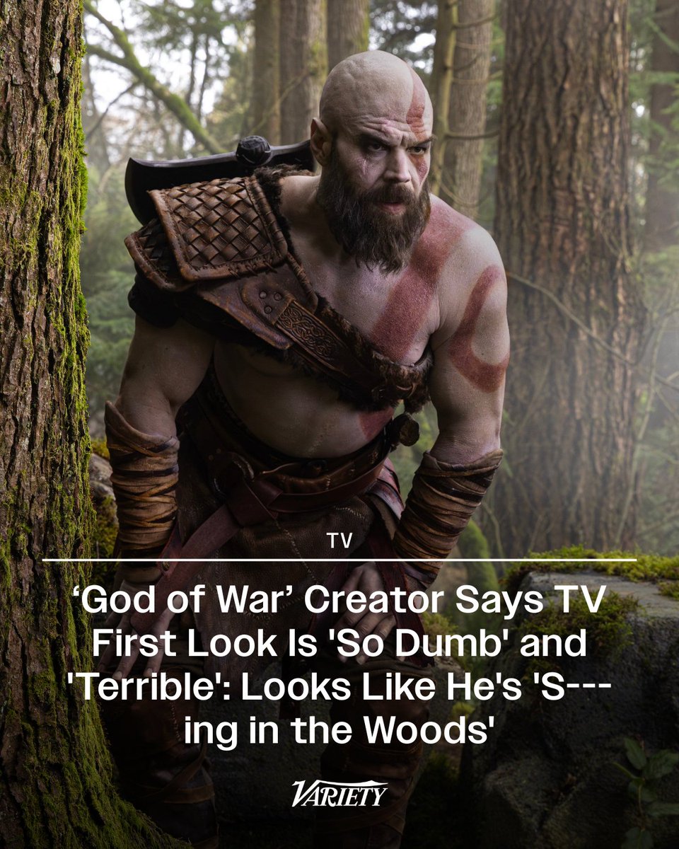 The creator of the “God of War” video games says the first-look image from Amazon Prime’s upcoming “God of War” show is “so bad in so many ways.”

“Kratos in this pose with this expression, not the guy’s face, but this expression, he just looks stupid,” he explained. “If you’re