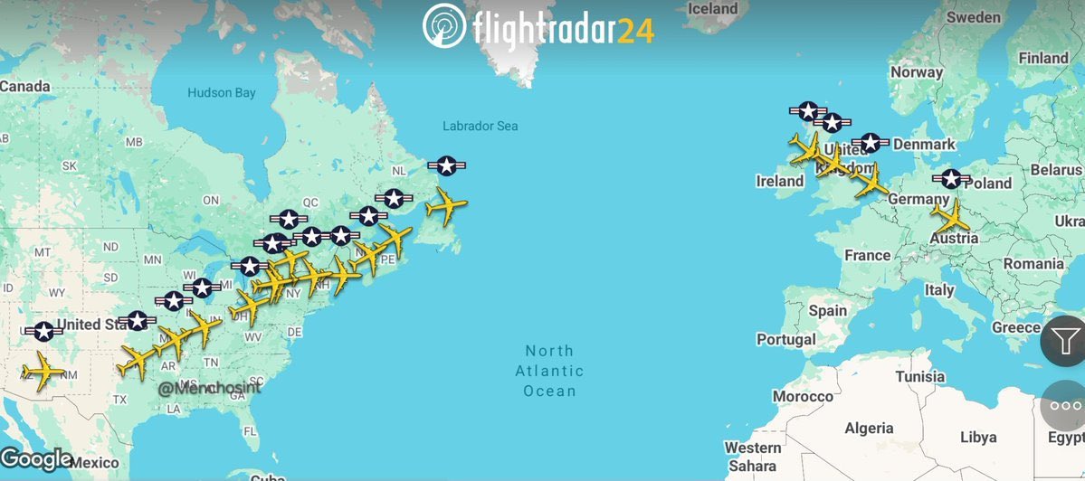 extractedltc's tweet photo. @BRICSinfo He aint joking… 20 airtankers on the way… B2 bombers are coming https://t.co/87IQFTagZh