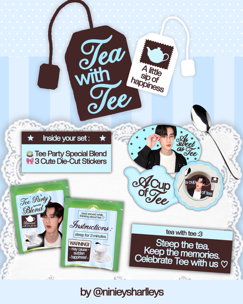 —Tea Party✧˚ ༘
𐙚 giveaway Tea with Tee 𐙚

📍centralworld
📆 6 march 2026
🕰️ tba
🎁 rt and show this tweet
💌 exchange please dm

#dewtee #ดิวธี #SFxHoppers