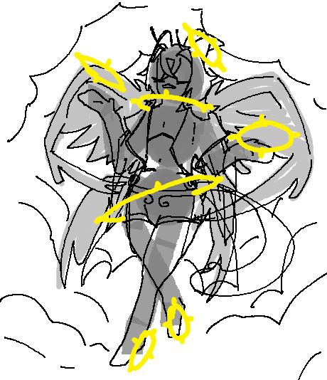 PaintGargler's tweet photo. Quick Sketch for my Vgen: Wings entry (WIP) https://t.co/7AATTAsEIJ