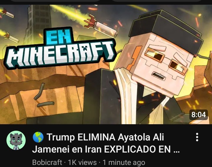 Okey, esto es la rutina...
Ahora alguien random de internet dirá que Bobicraft es un hambreado y está corrompiendo a los niños y jóvenes con su contenido.