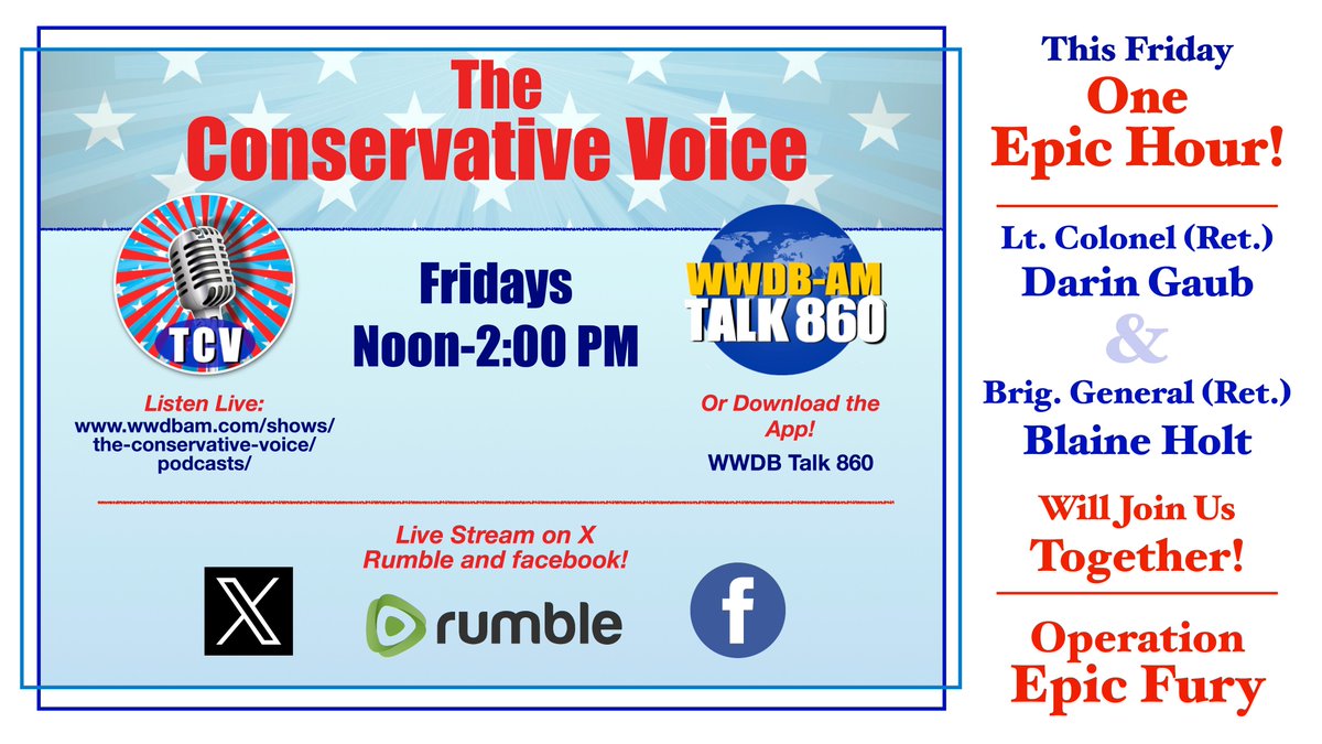 TCVoiceWWDB's tweet image. openwith.link/keystonetownha…
This will be an "Epic" conversation to be sure! Don't miss it! Stay tuned for the full lineup coming soon!
@the_irascible