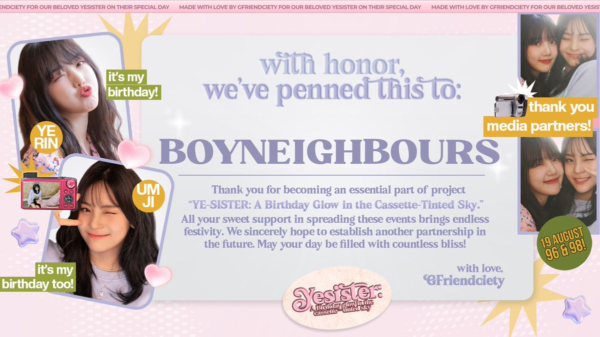 Hi <a href="/GFriendciety/">☆ ͡ 여자친구 Starlit Promise 𝖤͟𝗅͟𝖾͟𝗏͟𝖾͟𝗇!🌙</a>, thanks a bunch for the certificate and for letting us be a part of this project. Hope things keep going great for you!