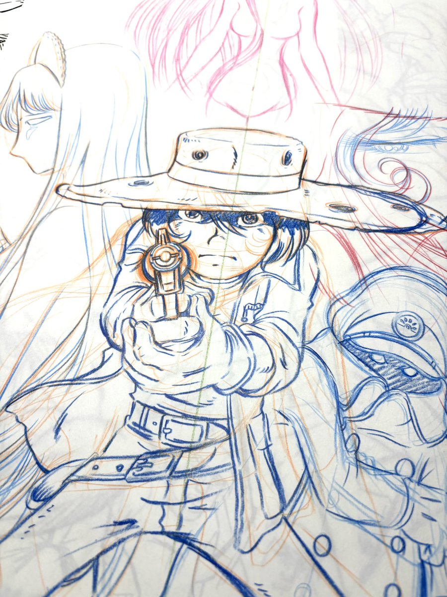 銀河鉄道999 999を描いた時は憂さ晴らしの時w ちなみに、かなり昔に