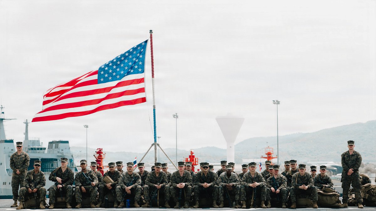 PacificMarines's tweet photo. Ready to Roll! πͺπ₯
#PacificMarines and sailors with #TaskForceAshland, @1stMEF, debark amphibious dock landing ship #USSAshland (LSD 48) in support of Exercise #CobraGold2026 at Chuk Samet in the Gulf of #Thailand, Feb. 22, 2026.
πΈ: Sgt. Brian Knowles | @USMC
@INDOPACOM https://t.co/wuj8lpD8WC