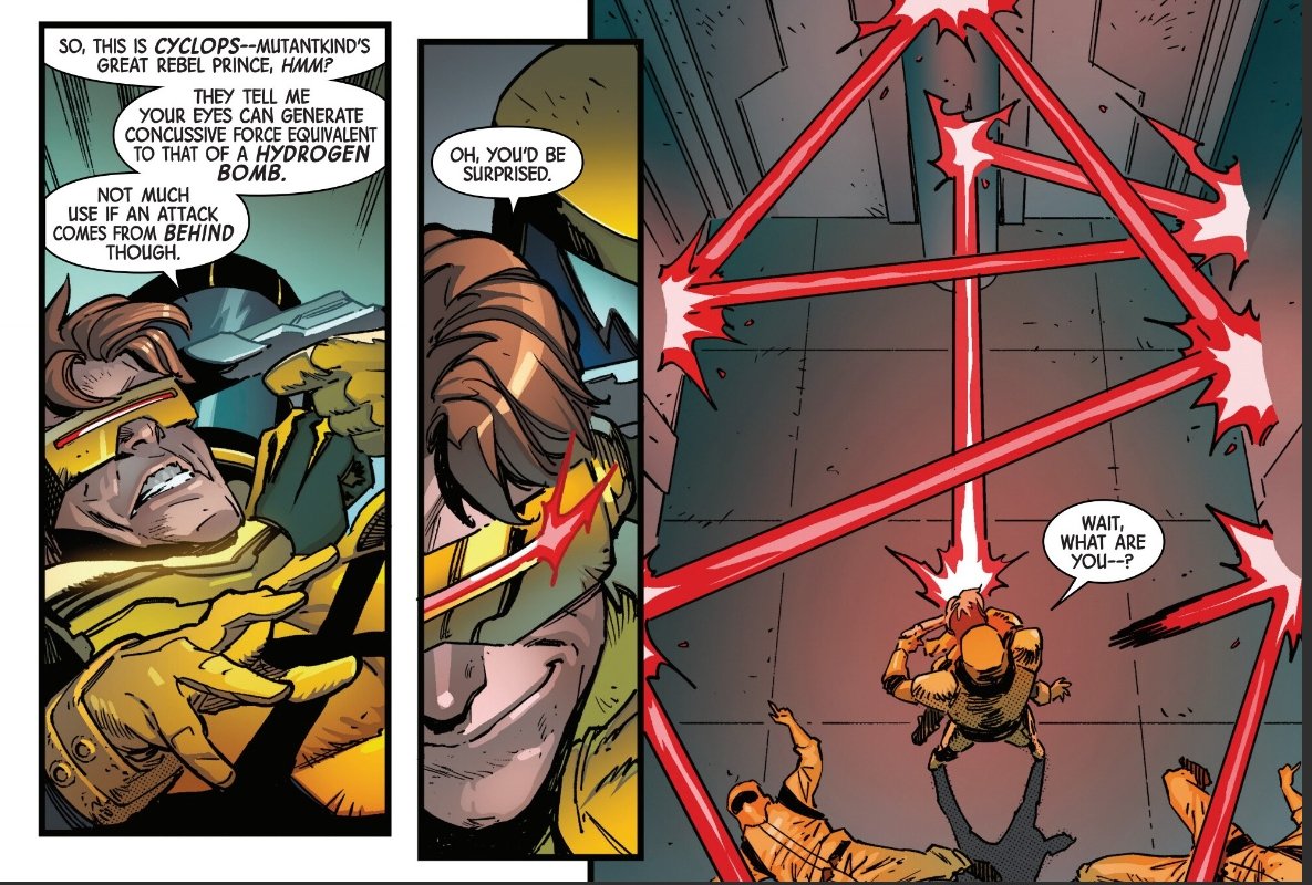 moxie329's tweet image. A cyclops solo after a decade was such a nice refreshing feeling. Strong first issue, establishing the character, Cyke &amp;amp; Pierce-some twisted similarity between them.

The art is fine too imo.

+Pierce saying Cyke is worse to face than Ironman is the glazing I need.

#Xspoilers