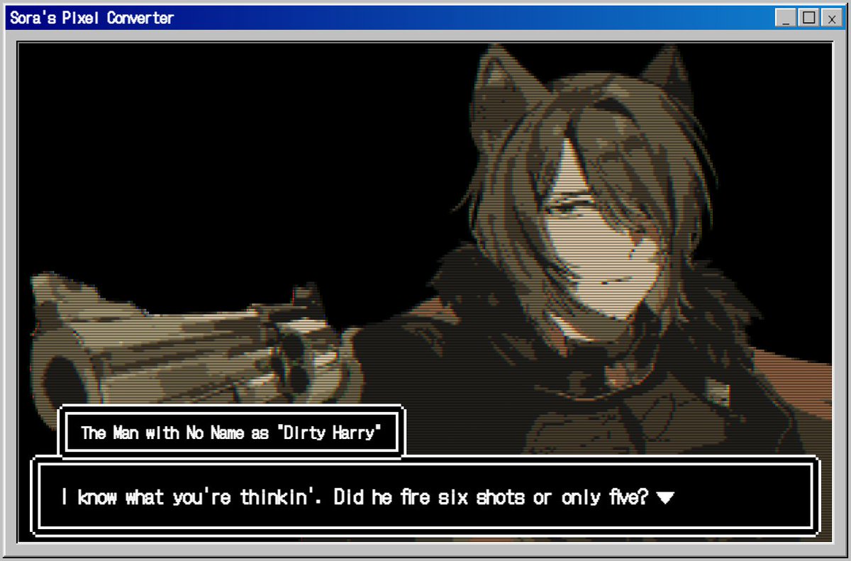 UnforgivenGood's tweet photo. used that pixelart converter thing for the "bad end" id (original art is a comm from @ lets_lam3nt ) alt color ver for this acc https://t.co/vBkI0v5ULr