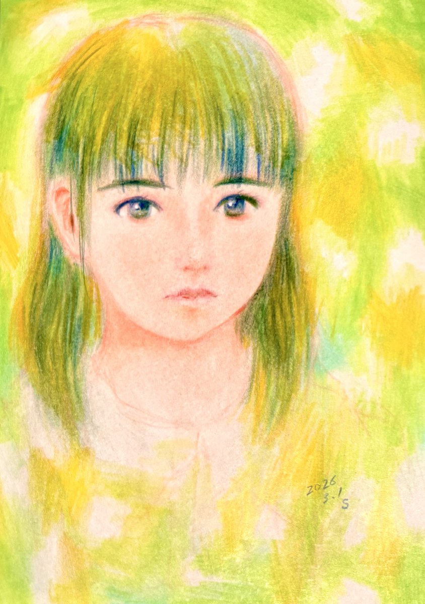 萌黄の刹那】 （もえぎのせつな） #絵 #イラスト #picture #painting
