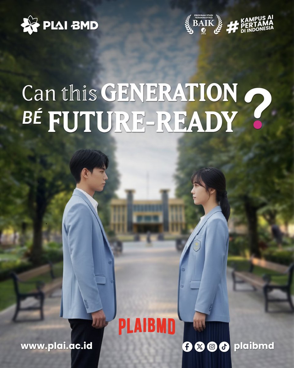 Plaibmd's tweet image. Honestly… bisa banget.

AI itu bukan masa depan lagi…
it’s happening NOW.

#AIReady #GenZTech #FutureSkills #LevelUpYourself #plaibmd
