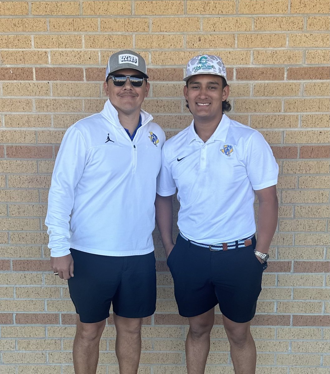 Coach_DS3's tweet photo. Austin Marroquin doing big things for the Odem Owls. He won the Yorktown Invitational today after shooting a 75 and winning the first sudden death playoff hole. Very proud of his effort and hard work. Congrats on the achievement! #OFND๐ฆ https://t.co/P6WxW9eRa5
