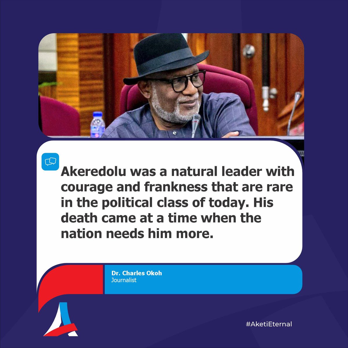 Arakunrin Rotimi Akeredolu tweet media