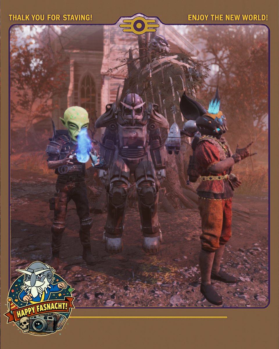 Ripter_47's tweet photo. como mi amigo @LairehGra farmeando el fasnacht
#Fallout76 #Fasnacht #Fallout #GlowUp #Xbox #PC https://t.co/81FRs8b5fo