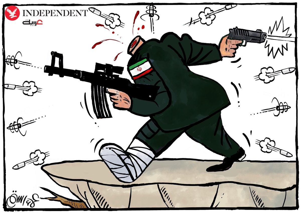 Cartoon by Independent Arabia.