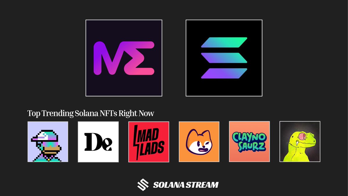 solana_stream's tweet photo. Signs of NFT season comeback on Solana?  

@MagicEden shutting down EVM/BTC markets Mar 9, wallet Apr 1.  Back to Solana-only focus: Packs + Dicey casino.  Low fees, speed, degen vibes unbeatable.  

Solana NFT market cap at $74,389,566 (+5.9% in 24h), volume hitting $158,569.  

These green shoots show quiet momentum amid broader market conditions.

Top trending right now:  @Claynosaurz, @MadLads, @SolanaMBS, @DeGodsNFT, @FamousFoxFed, @GalacticGeckoSG...  

Revival loading? What do you think?
