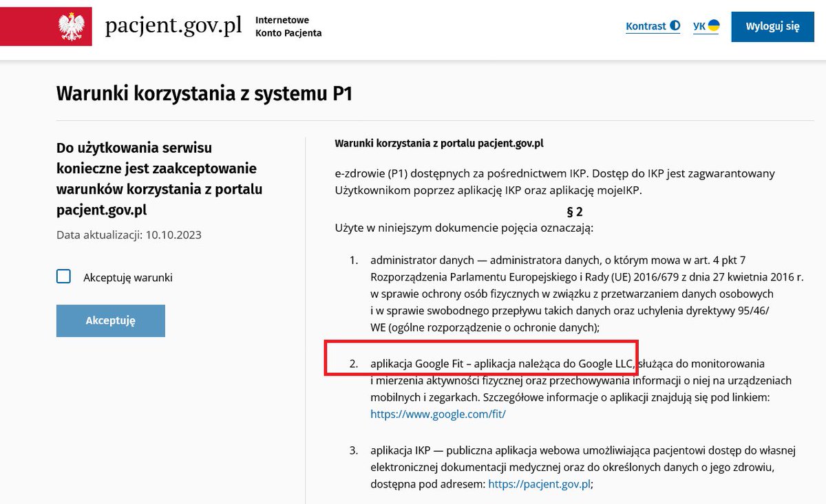 Argh0724's tweet photo. Szybkie pytanie do @NFZ_GOV_PL @MZ_GOV_PL - chcąc wyrobić kartę EKUZ (śmieszne, nie da się tego już zrobić poprzez ePUAP - błąd z brakiem takiej usługi) - trafiam na stronę IKP, z niespodzianką: jakim prawem prywatna firma Google ma mieć dostęp do danych o zdrowiu Polaków?! https://t.co/jKoKfVjddV