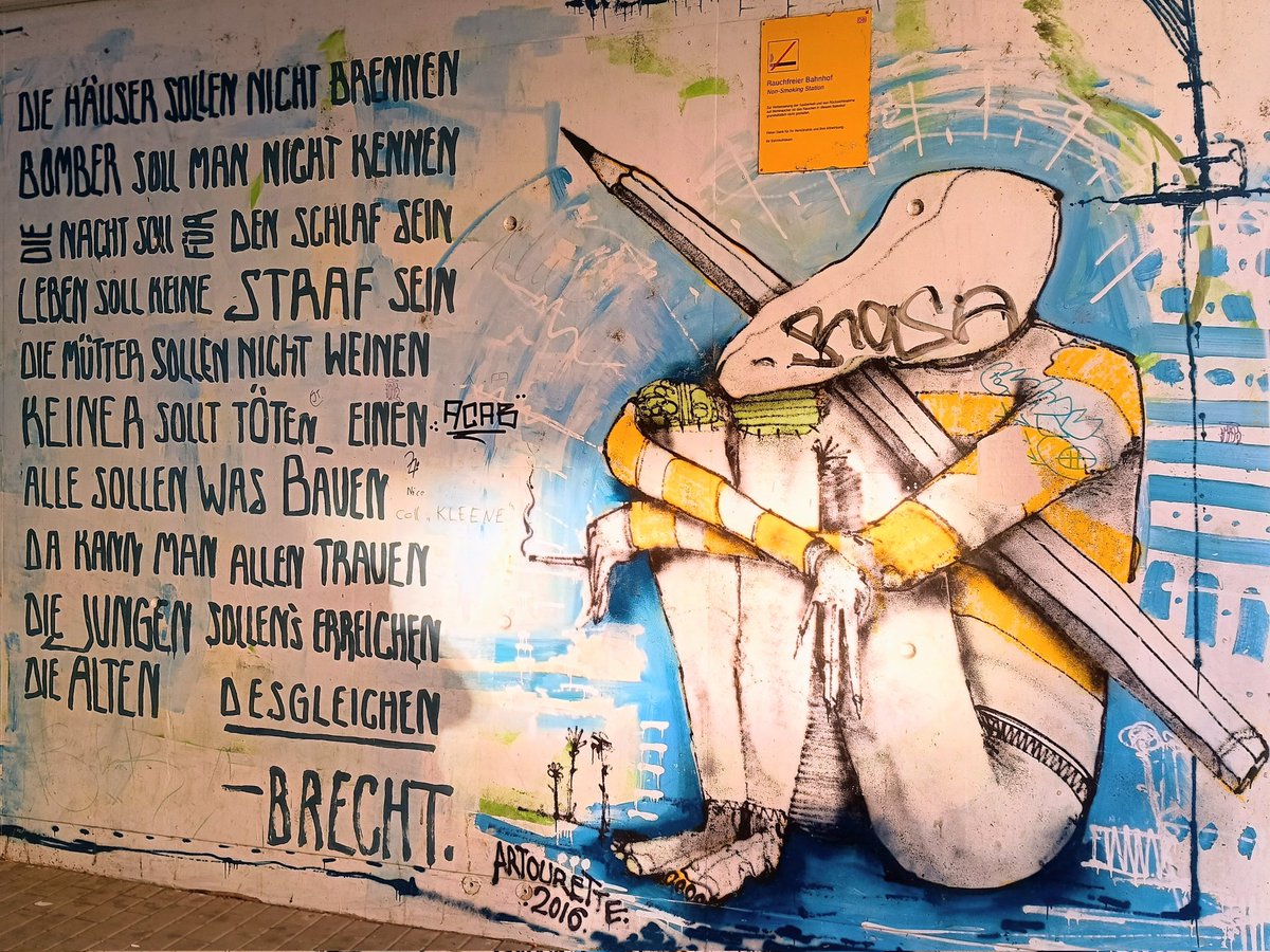 #Dresdenstreetart 
Ich glaube ich hatte es schon mal fotografiert und gepostet, aber gestern wieder gesehen und "aus aktuellem Anlass" 😔 ...