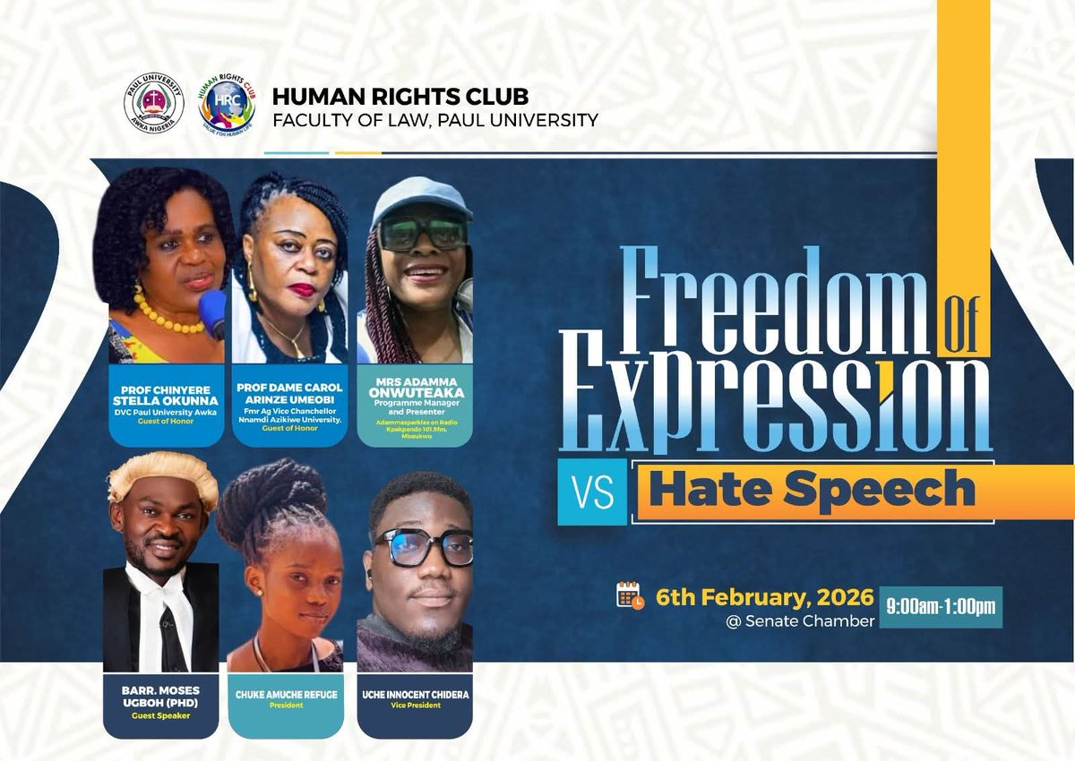 UBlinz's tweet photo. My First Seminar as a law student themed: Freedom of expression vs Hate speech. 
I believe this is just the beginning of the beginning and best. God bless us ⚖️♥️ https://t.co/7HbaNddVZS