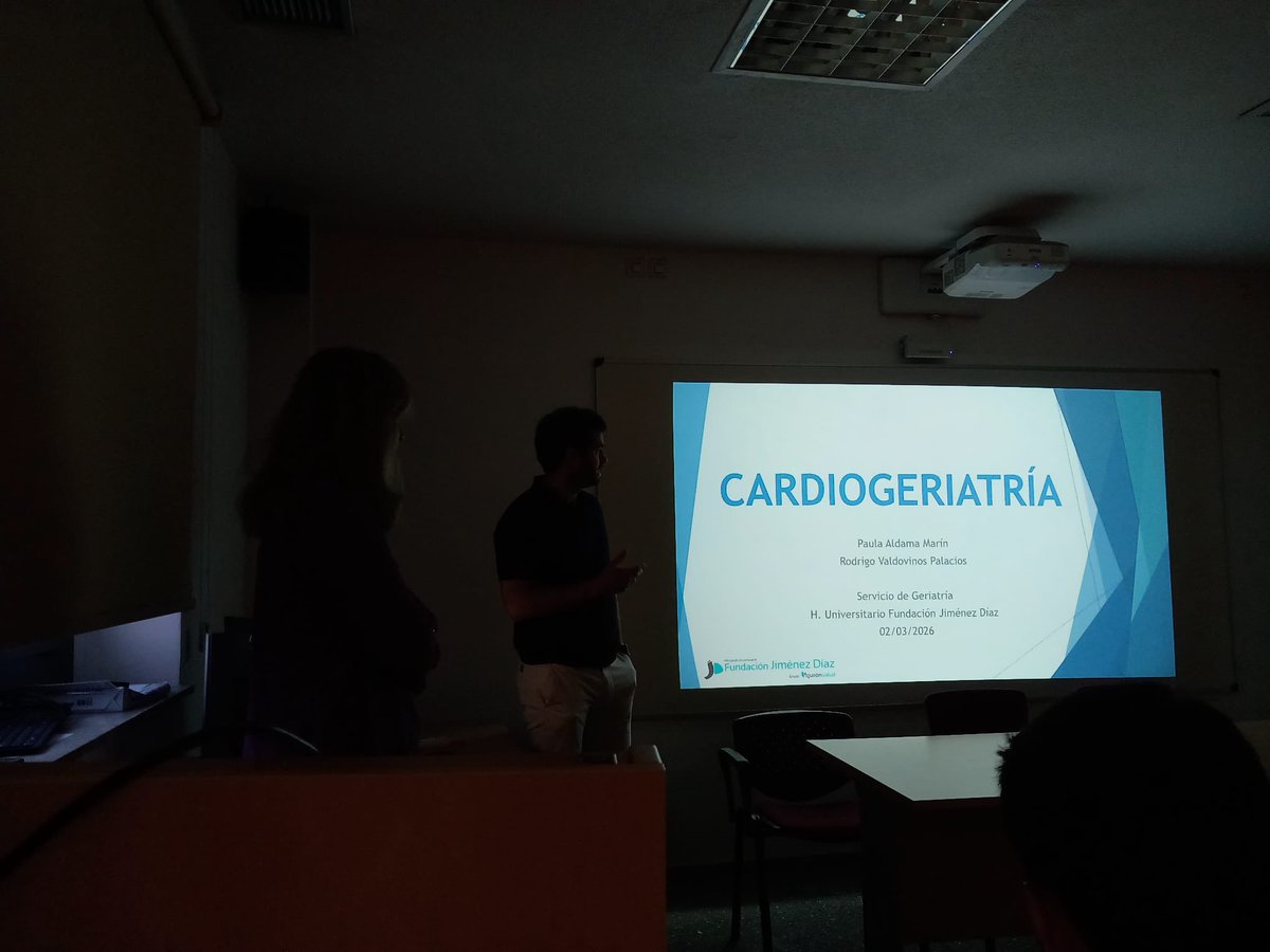 cardioRyC's tweet photo. Agradecer a la Dra. Aldama Marín 👩⚕️ y Dr. Valdovinos Palacios 👨⚕️ por su charla el día de ayer
Nos explican el sentido de unidades de Cardio - Geriatria y como los pacientes más ancianos se benefician del manejo conjunto 👵🫀
#CardioRyC #LunesConCajal @Hospital_FJD https://t.co/jmIclYD7Uj