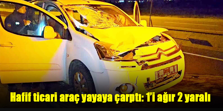 Hafif ticari araç yayaya çarptı: 1’i ağır 2 yaralı ereglimetro.com.tr/hafif-ticari-a…