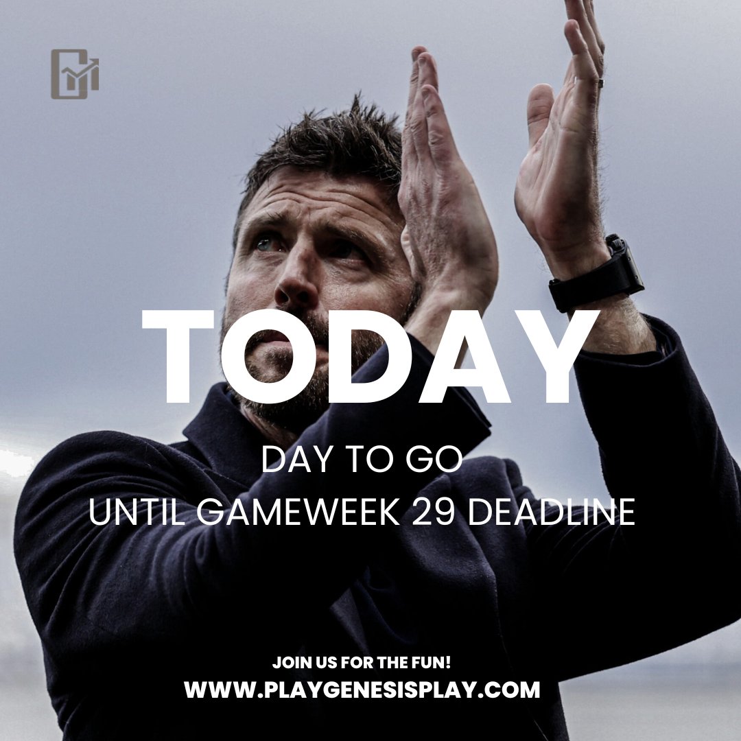 playGenesisPlay's tweet photo. Let's start March with a bang 💥

First gameweek of the Month

Deadline is today

🕑 07:00pm

🔗 https://t.co/JHKngtVI6d

#playgenesisplay #GenesisPlay #fpl #GW29 #GW28 #prediction #predictionfootball #PremierLeague https://t.co/cclaWqqSCA