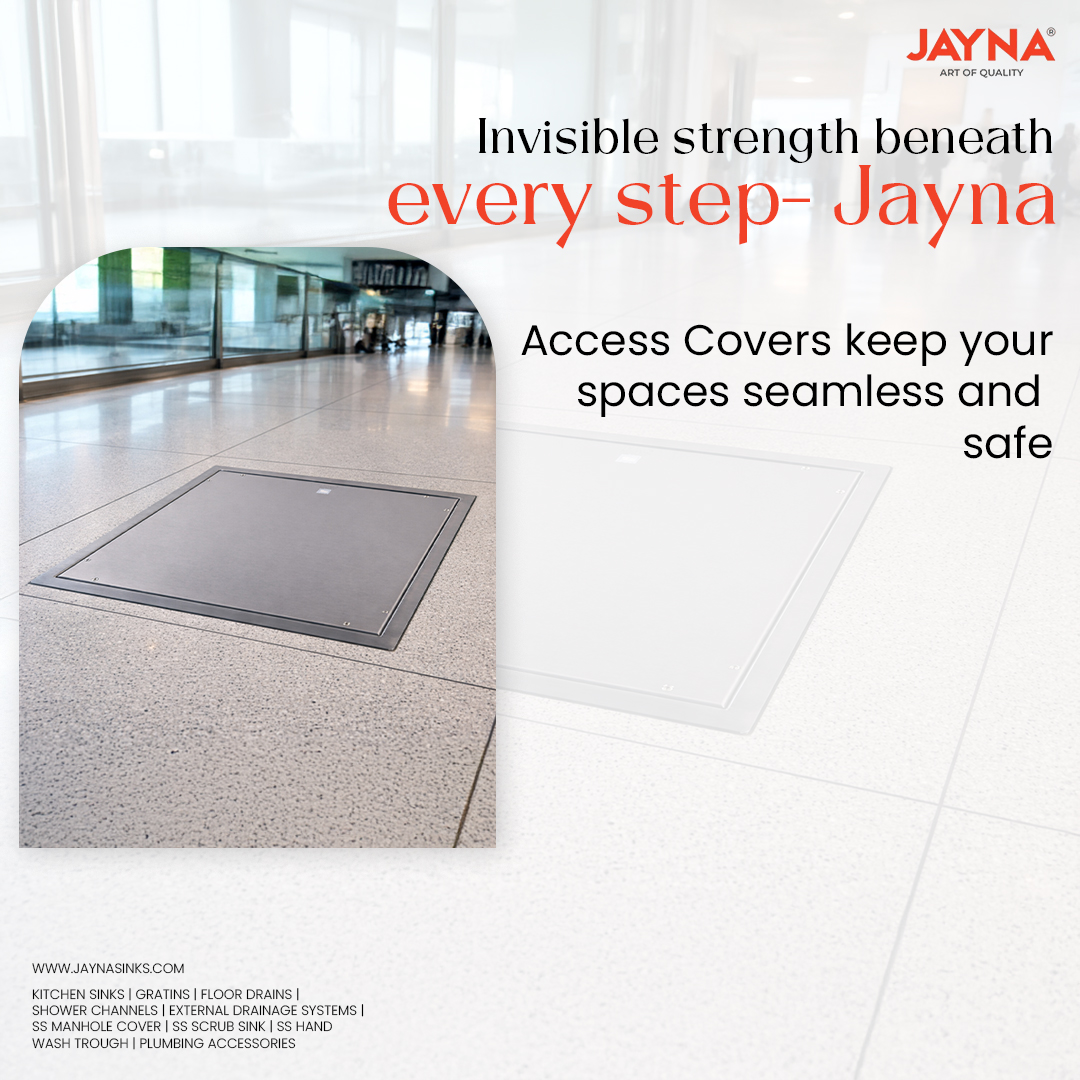 jaynasinks_'s tweet image. Behind every seamless space lies precision engineering.
Jayna Access Covers provide secure, load-bearing support without disturbing the aesthetics of your flooring — combining safety, strength, and clean design. 
#JaynaSinks #CraftingEllegance #accesscovers #flooraccesscover