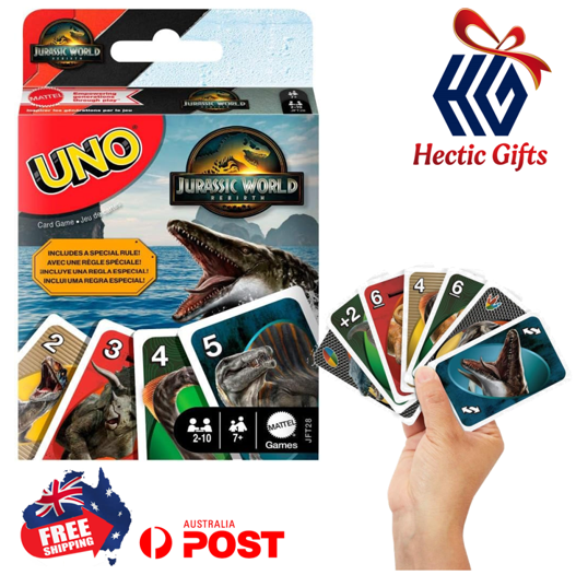 HecticGifts's tweet photo. NEW Mattel - UNO Mattel Jurassic World Rebirth Edition Card Game
https://t.co/ROlAmSuJEI
#New #HecticGifts #Mattel #UNO #JurassicWorld #Rebirth #SpecialEdition #CardGame #Collectible #GameNIght #ColourMatch #NumberMatch #FreeShipping #AustraliaWide #FastShipping https://t.co/0QsWCetuXF