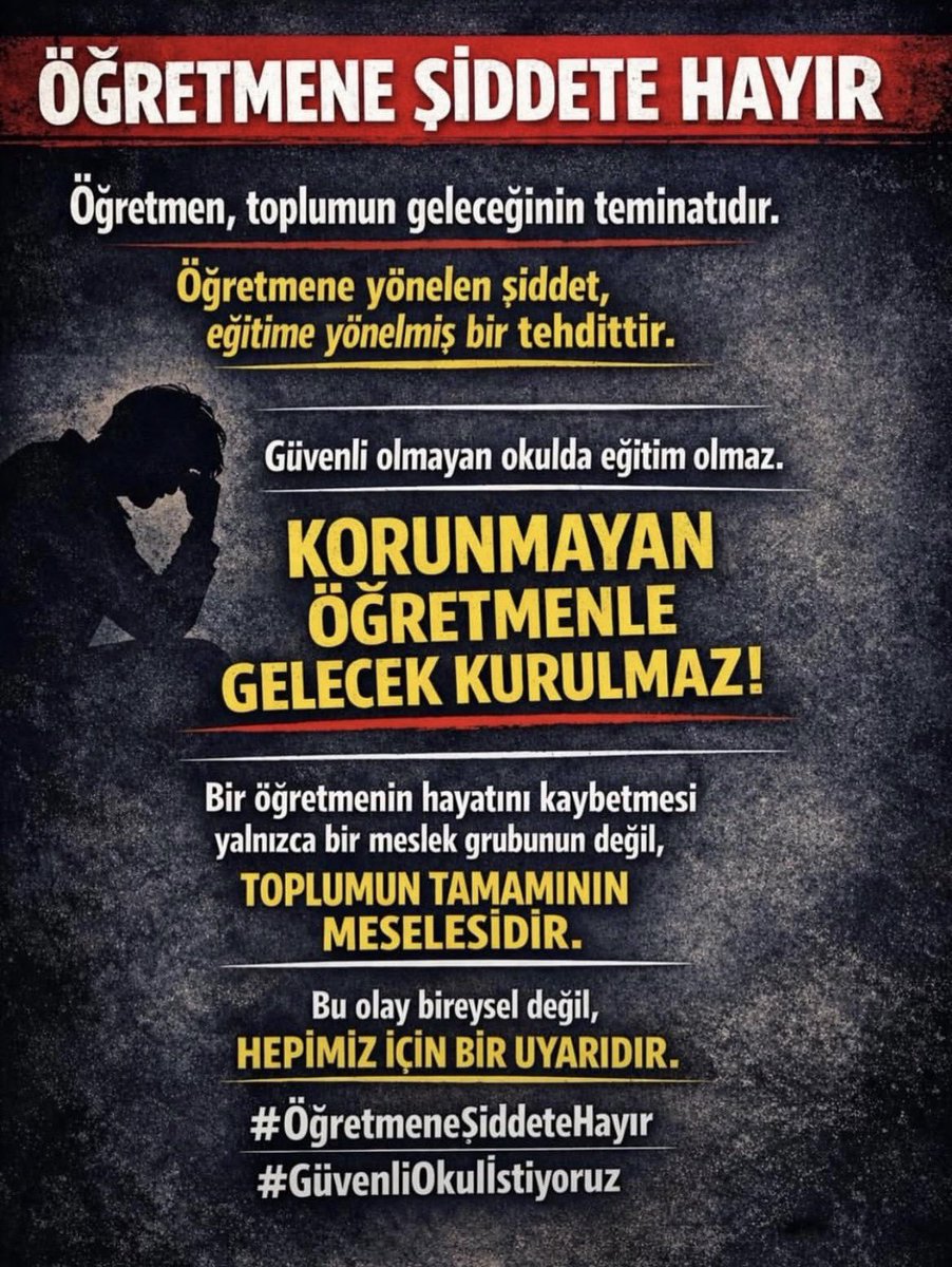 #OEğretmenSahipsizDeğildir #oeğretmenesiddetehayır