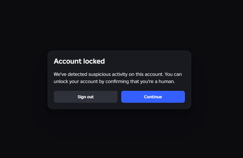 Amity_Blight's tweet photo. @DavidBaszucki Even worse for me, they locked my ENTIRE Roblox account unless I give them my face behind a notorious company. https://t.co/5G6q8TlYBK