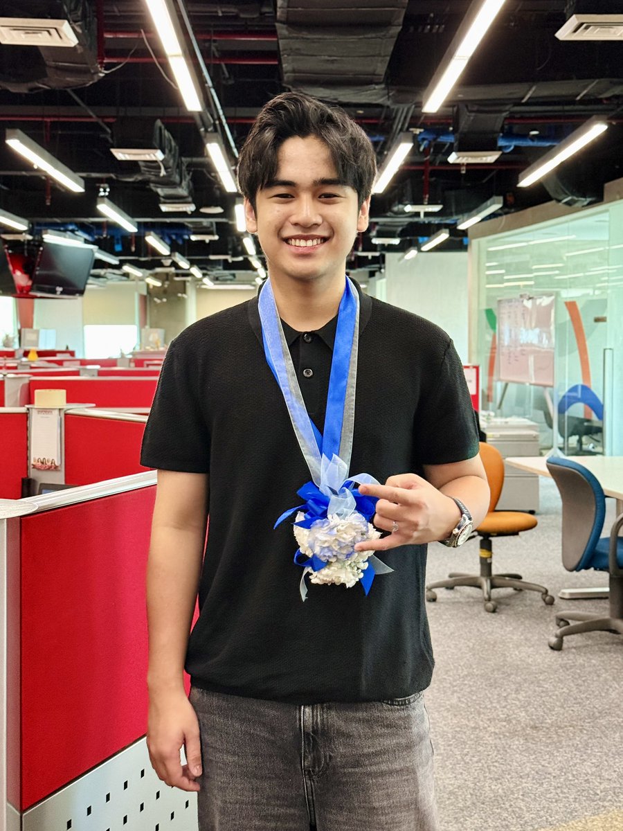 starmagicphils's tweet photo. 😄Ramdam namin ang saya sa vibes ng Adorable Smasher of Antipolo City and 4th Big Placer #MiguelVergara sa office! We missed having this charmer around!

#TatakStarMagic #PBBCollab2point0 https://t.co/lKXPBqig36