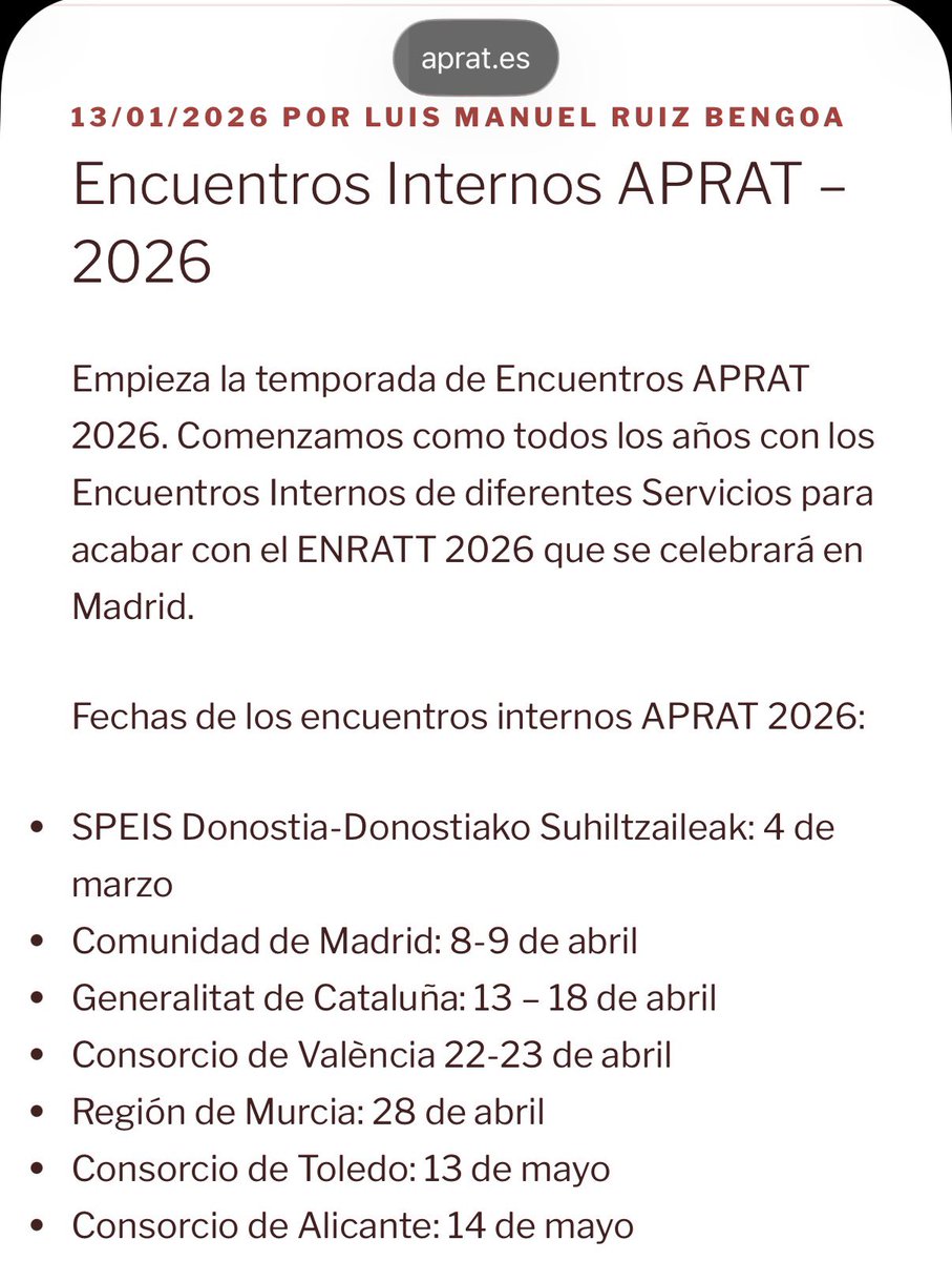 APRAT ESPAÑA tweet media