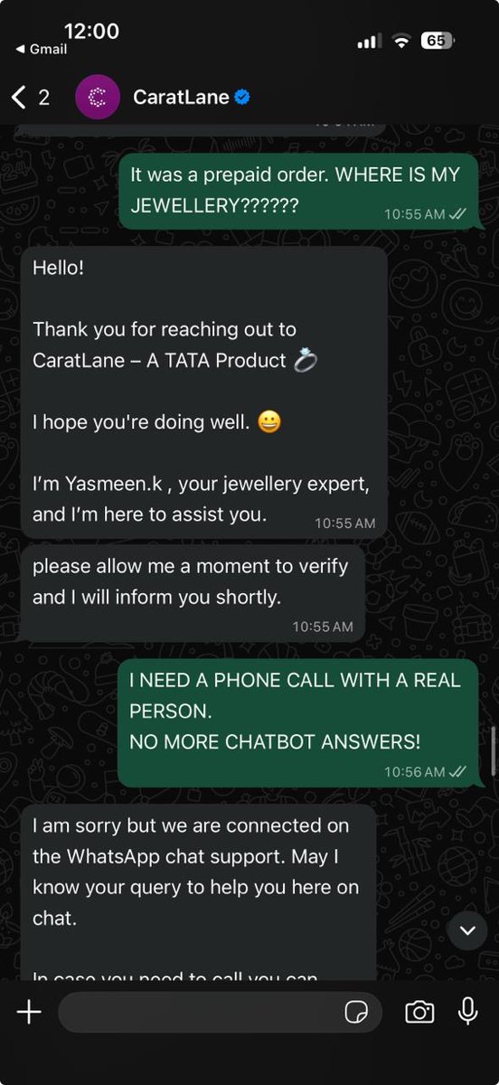 ApoorvMI's tweet photo. @CaratLane Prepaid order HA58B802 (Twinkle Tango Diamond Stud Earrings) promised 19 Feb is still stuck at “Order Received” — no dispatch, no ETA. WhatsApp/calls only repeat “technical issue / syncing / on hold”.
@TitanCompanyLtd @TanishqJewelry @TataCompanies https://t.co/TxERXv2QaW